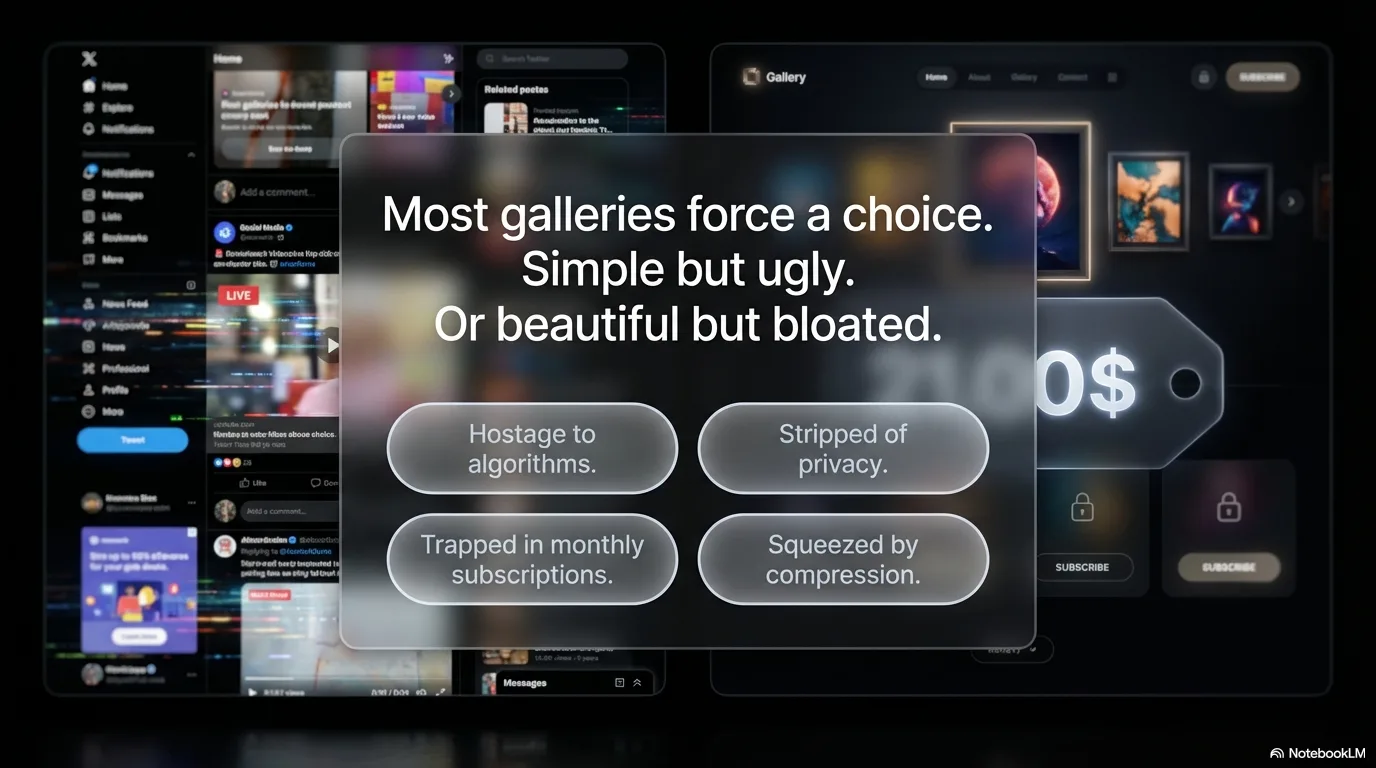 Gallery displayed in grid layout after toggling from masonry view