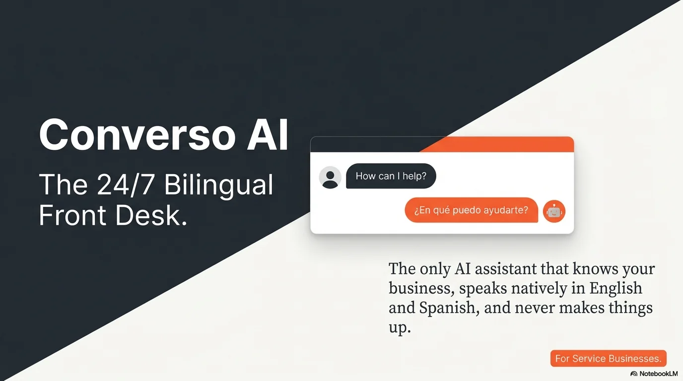 Converso AI — Bilingual AI Front Desk & Sales Assistant screenshot 1 of 9