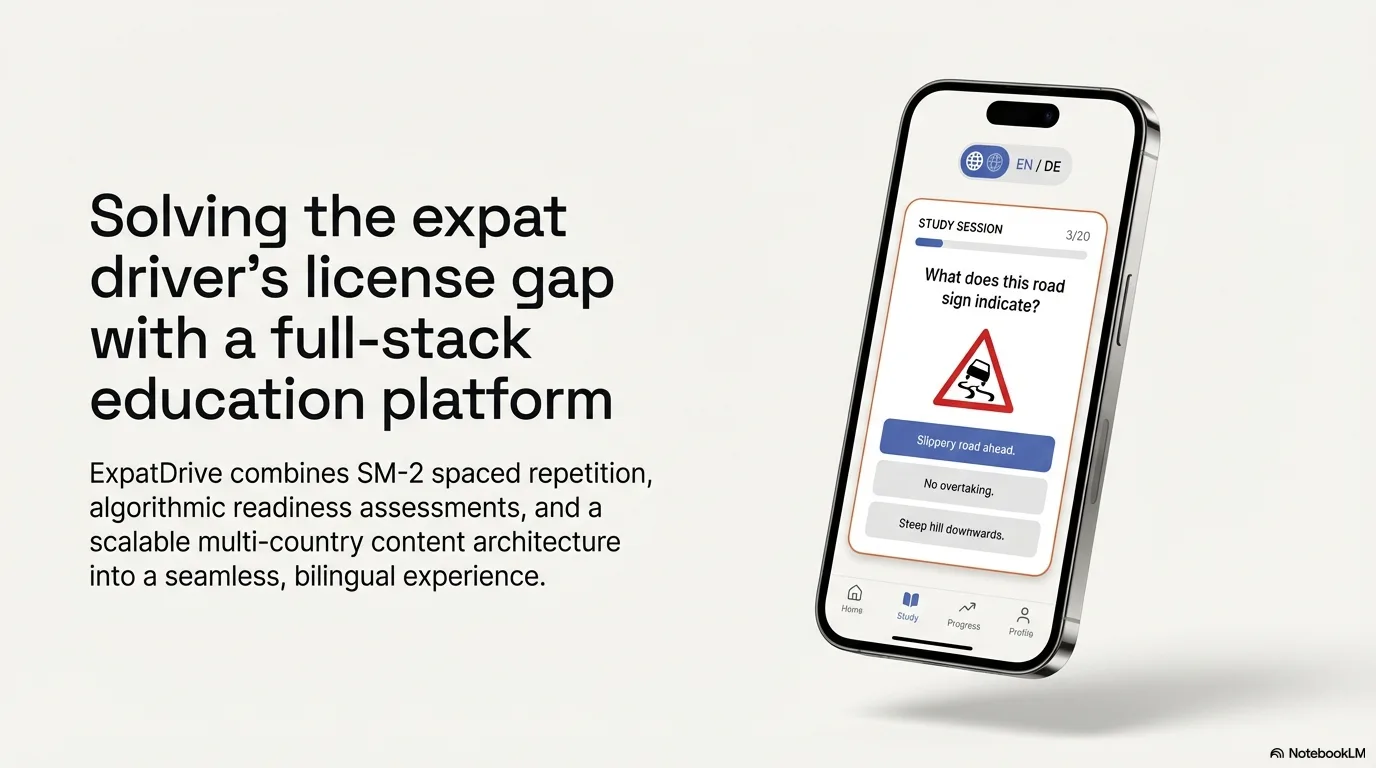 ExpatDrive — Bilingual Driver's License Exam Prep screenshot 1 of 6